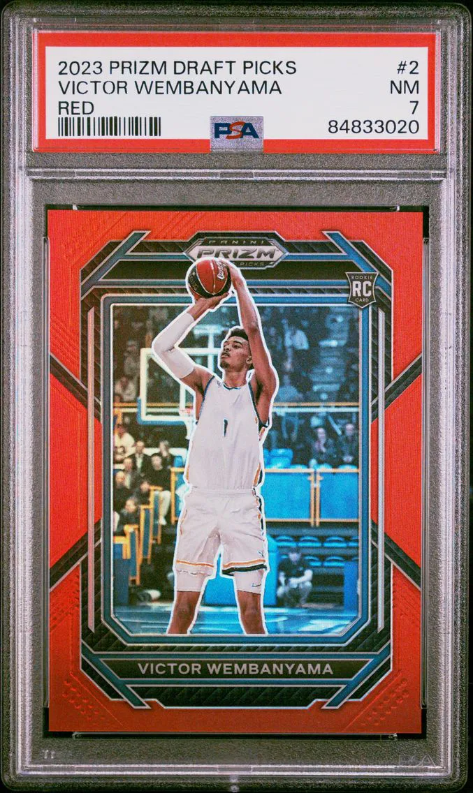 2023 #2 Victor Wembanyama PSA 7 Panini Prizm Draft Picks