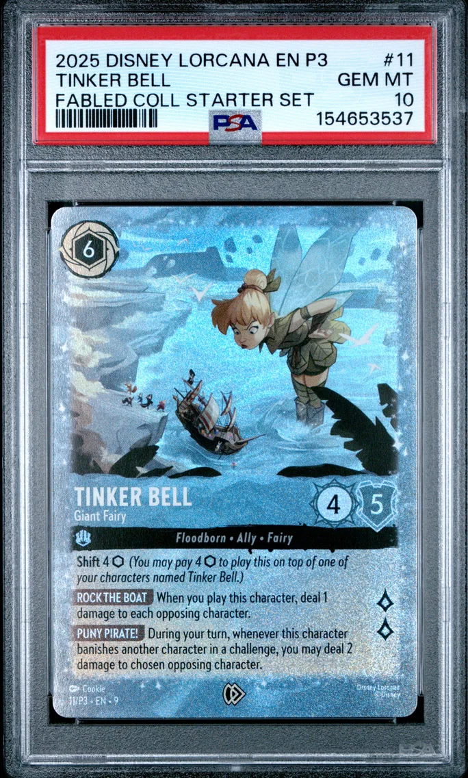 2025 #11 Tinker Bell - Giant Fairy PSA 10 Disney Lorcana EN P3-Promo
