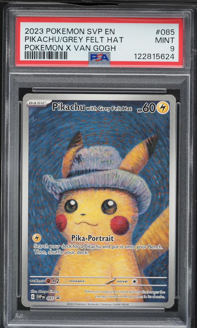 2023 #085 Pikachu With Grey Felt Hat PSA 9 Svp EN-SV Black Star Promo Pokemon