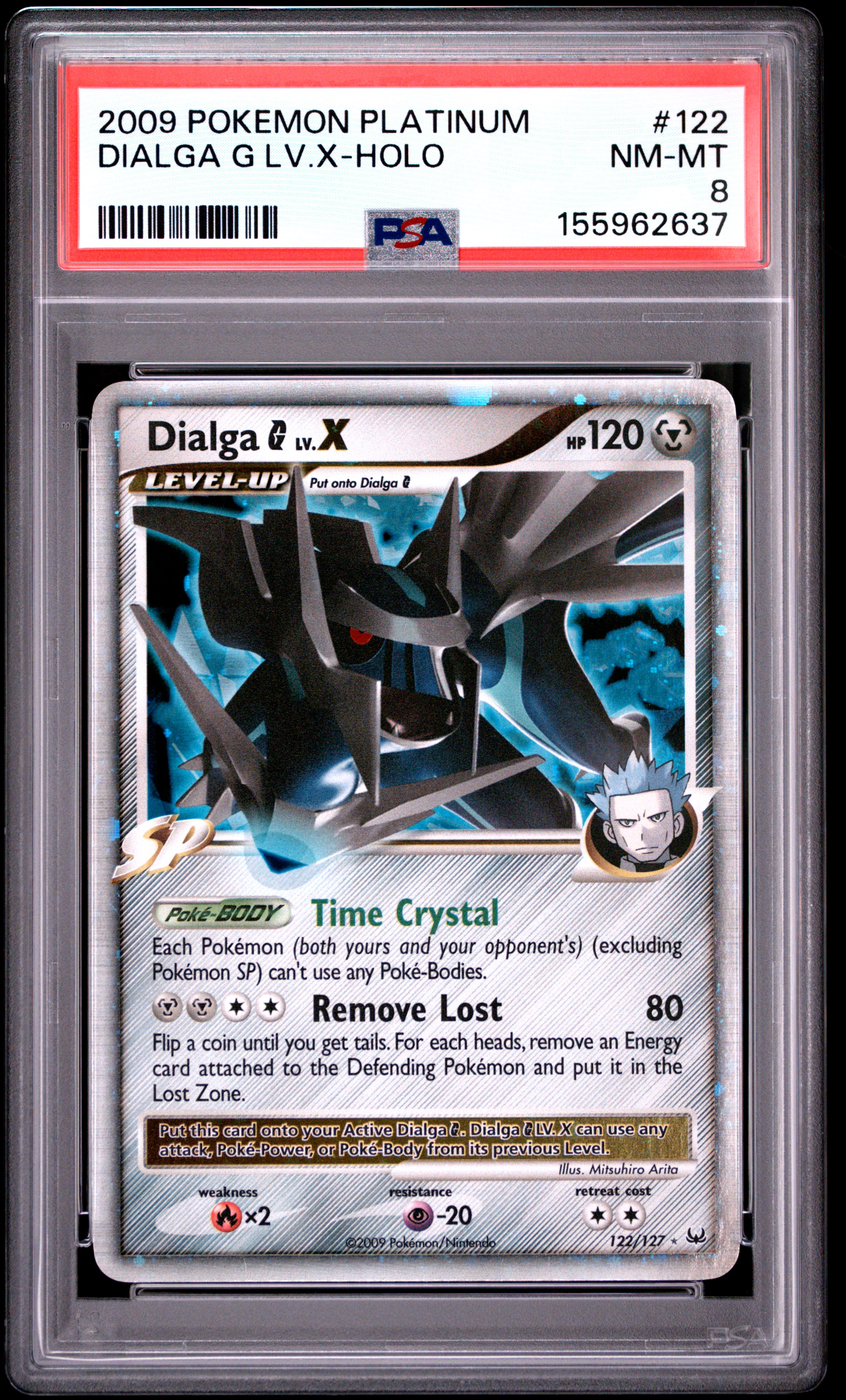 2009 #122 Dialga G Lv.X-Holo PSA 8 Platinum