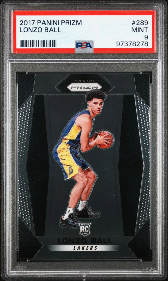 2017 #289 Lonzo Ball PSA 9 Panini Prizm