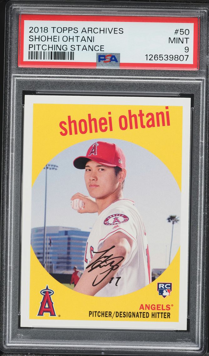 2018 #50 Shohei Ohtani PSA 9 Top
