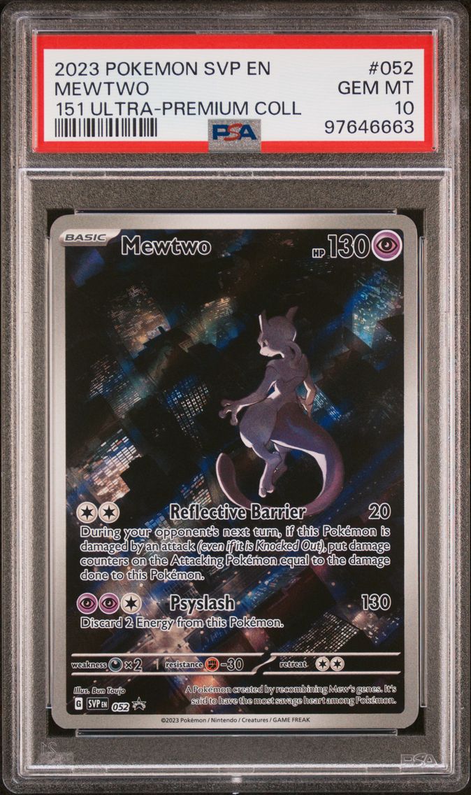 2023 #052 Mewtwo PSA 10 Svp EN-SV Black Star Promo Pokemon