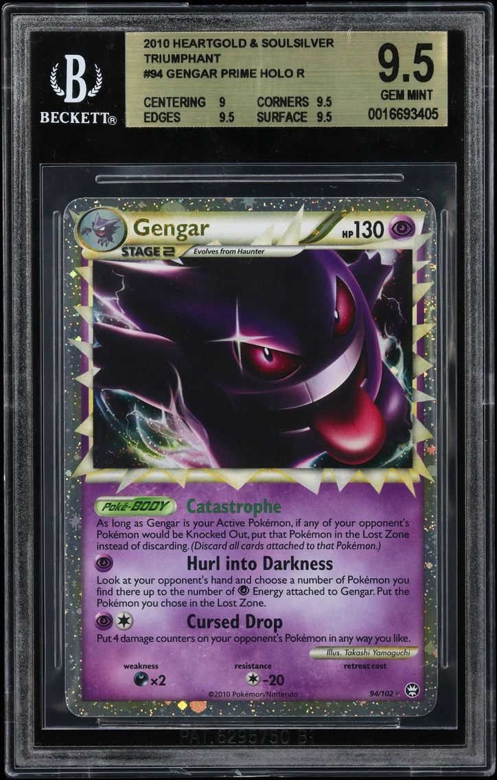2010 #94 Gengar PRIME HOLO R BGS