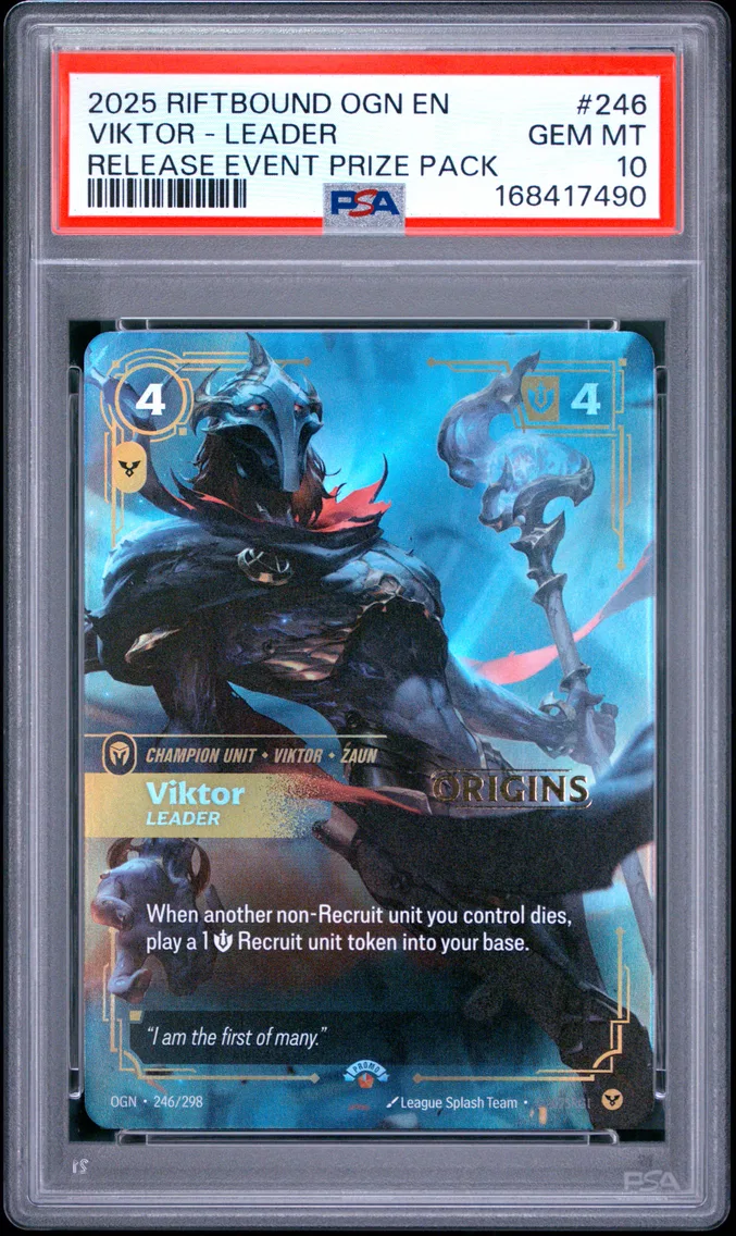2025 #246 Viktor - Leader PSA 10 Riftbound: League of Legends Ogn-Origins