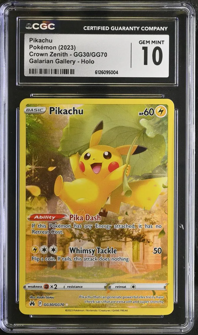 2023 #GG30/GG70 Pikachu CGC 10 Crown Zenith - English