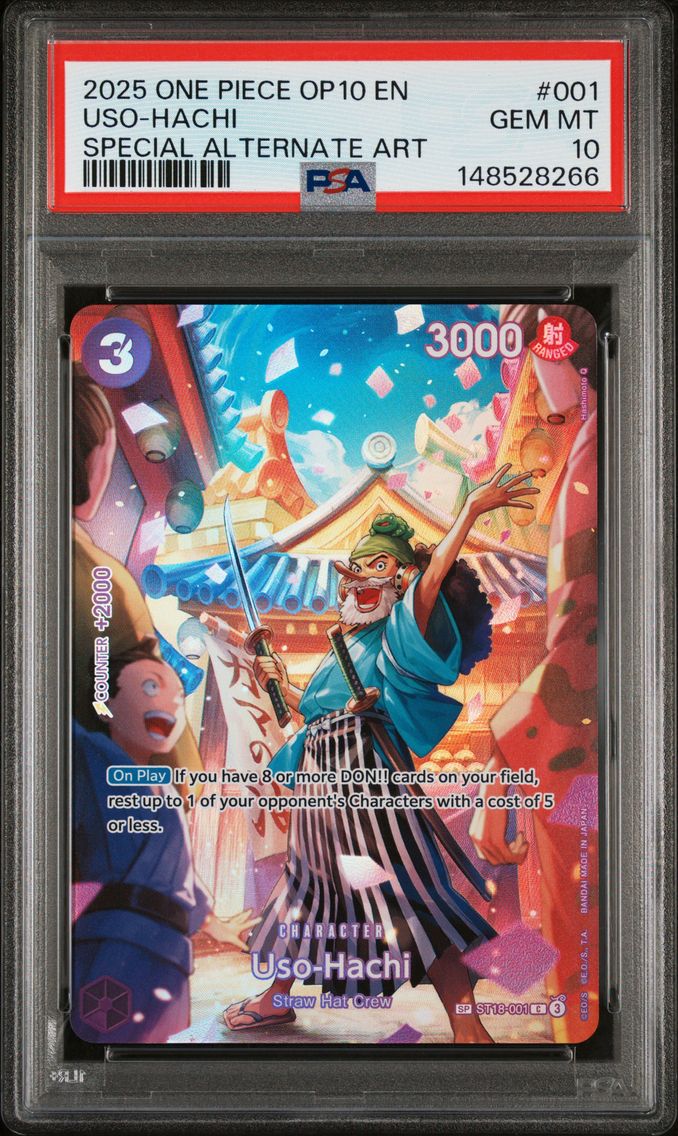 2025 #001 Uso-Hachi PSA 10 One Piece OP10-Royal Blood