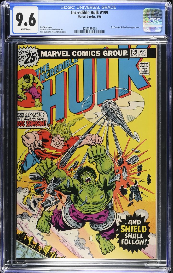 1976 Incredible Hulk #199 CGC 9.