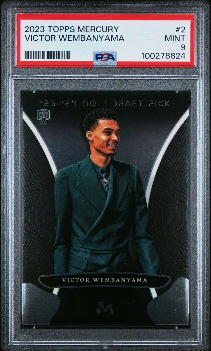 2023 #2 Victor Wembanyama PSA 9 Topps Mercury: Victor Wembanyama