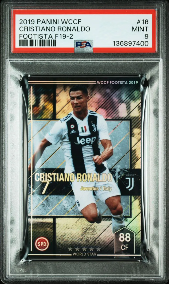 2019 #16 Cristiano Ronaldo PSA 9 Panini Wccf Footista F19-2
