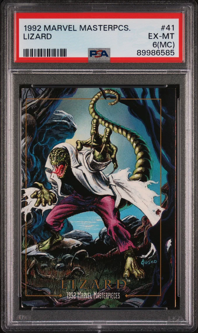 1992 #41 Lizard PSA 6 Marvel Masterpieces