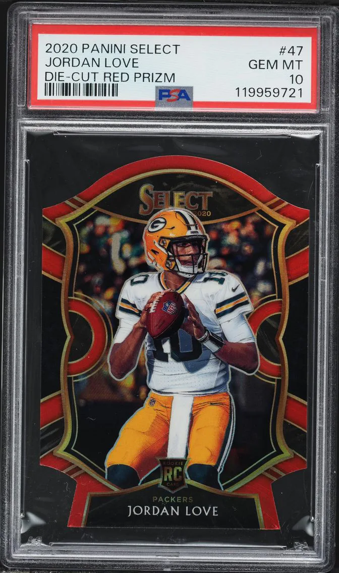 2020 #47 Jordan Love PSA 10 Panini Select Football