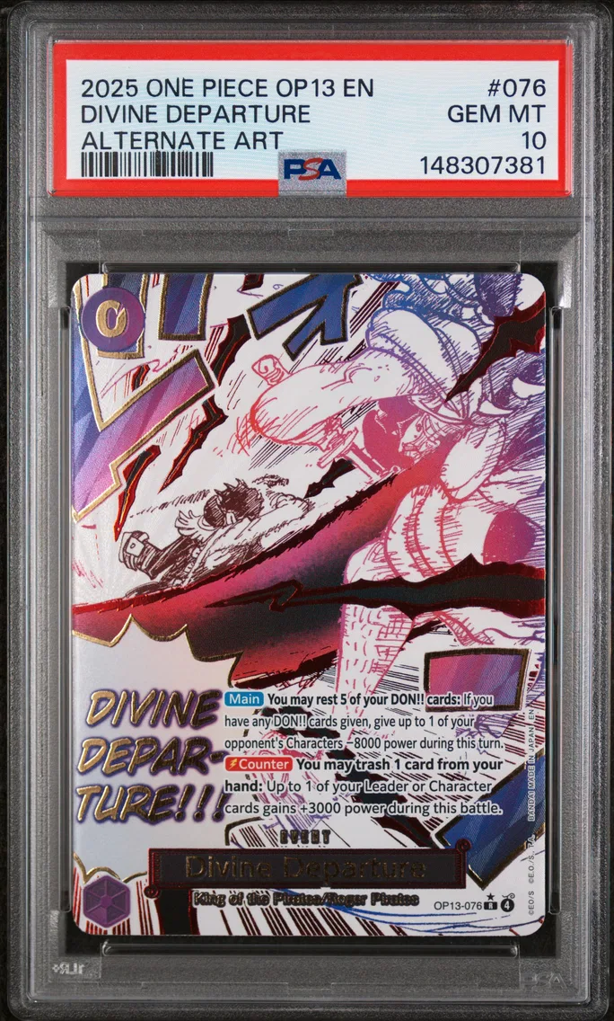 2025 #076 Divine Departure PSA 10 One Piece OP13-Carrying on His Will