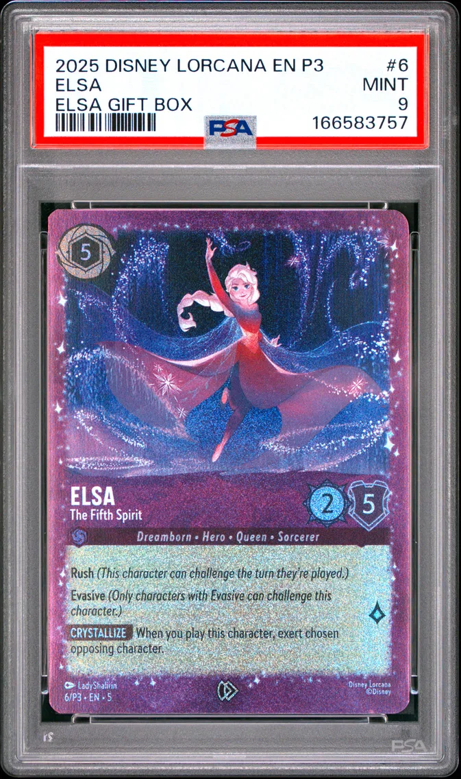 2025 #6 Elsa - the Fifth Spirit PSA 9 Disney Lorcana EN P3-Promo
