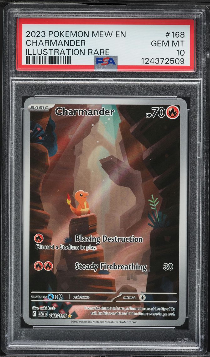 2023 #168 Charmander PSA 10 Mew
