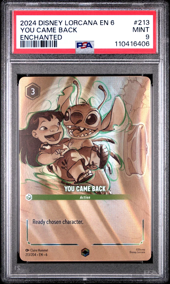 2024 #213 You Came Back PSA 9 Disney Lorcana EN 6-Azurite Sea