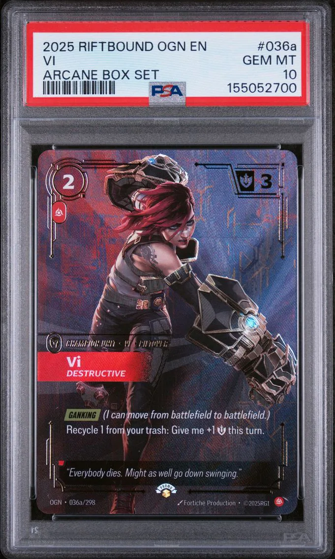 2025 #036a VI - Destructive PSA 10 Riftbound: League of Legends Ogn-Origins