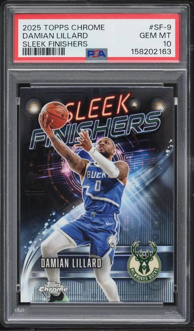 2025 Topps Chrome Sleek Finishers Damian Lillard #SF-9 PSA 10 GEM MINT