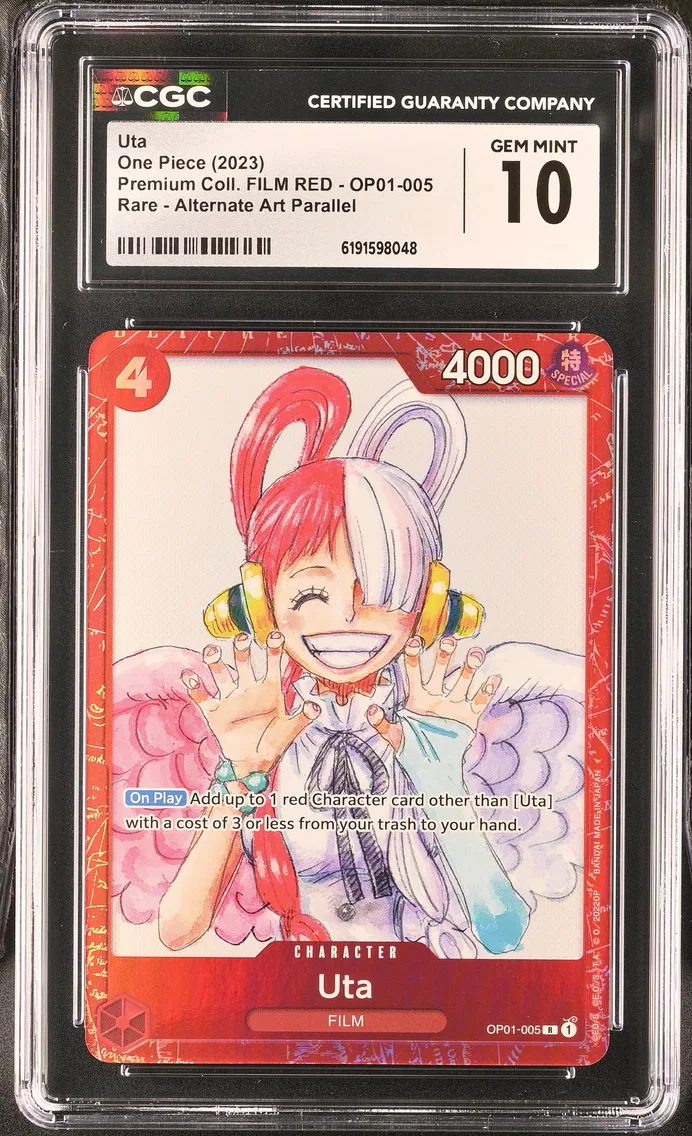 2023 #OP01-005 Uta CGC 10 Premium Collection FILM RED (Foil) - English