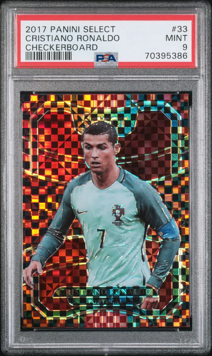 2017 #33 Cristiano Ronaldo PSA 9 Panini Select