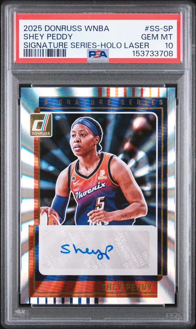 2025 #SS-SP Shey Peddy PSA 10 Panini Donruss WNBA Signature Series