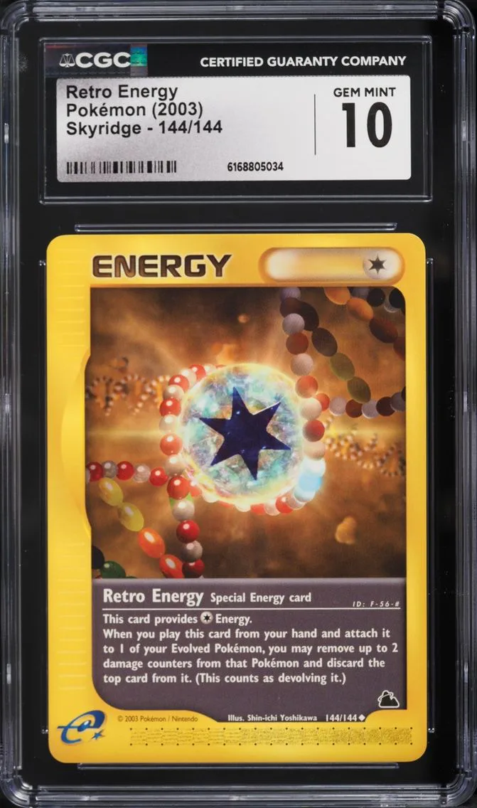 2003 Pokemon Skyridge Retro Energy #144 CGC 10 GEM MINT
