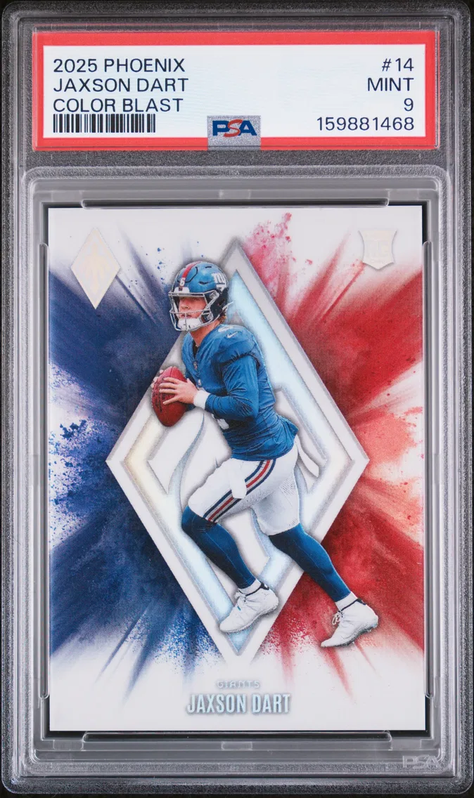 2025 #14 JAXSON DART PSA 9 Panini Phoenix Color Blast
