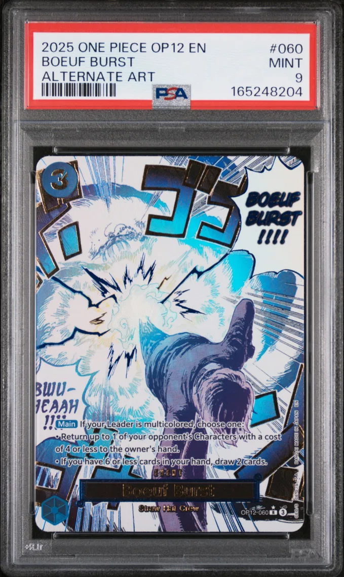 2025 #060 Boeuf Burst PSA 9 One Piece OP12-Legacy of the Master