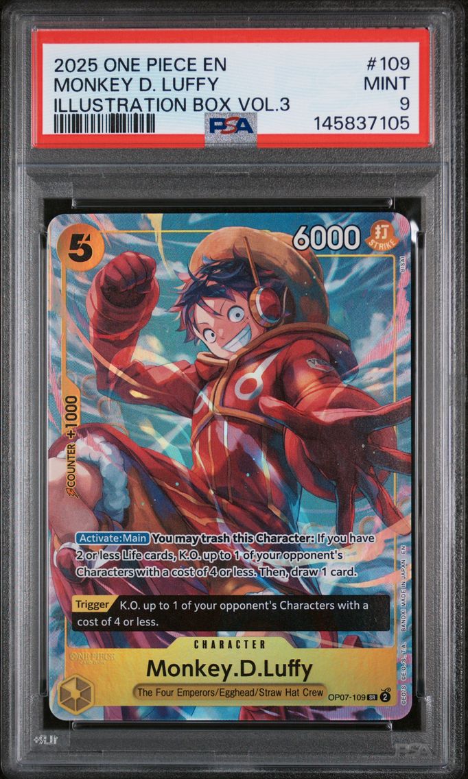 2025 #109 Monkey D. Luffy PSA 9 One Piece Promos
