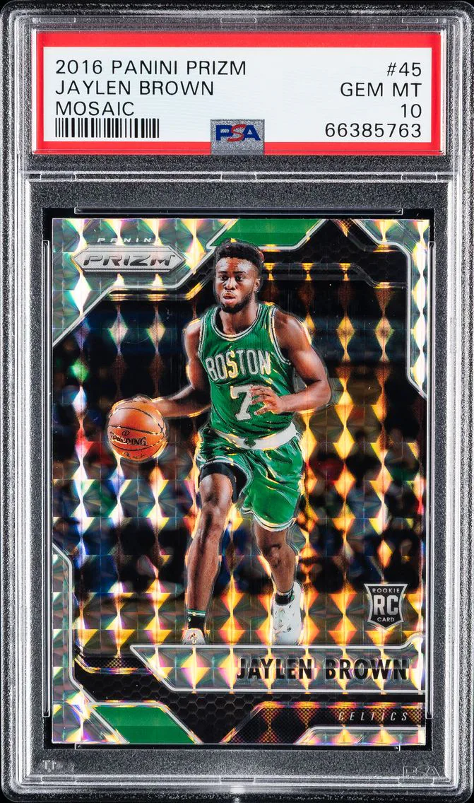 2016 #45 Jaylen Brown PSA 10 Panini Prizm Mosaic