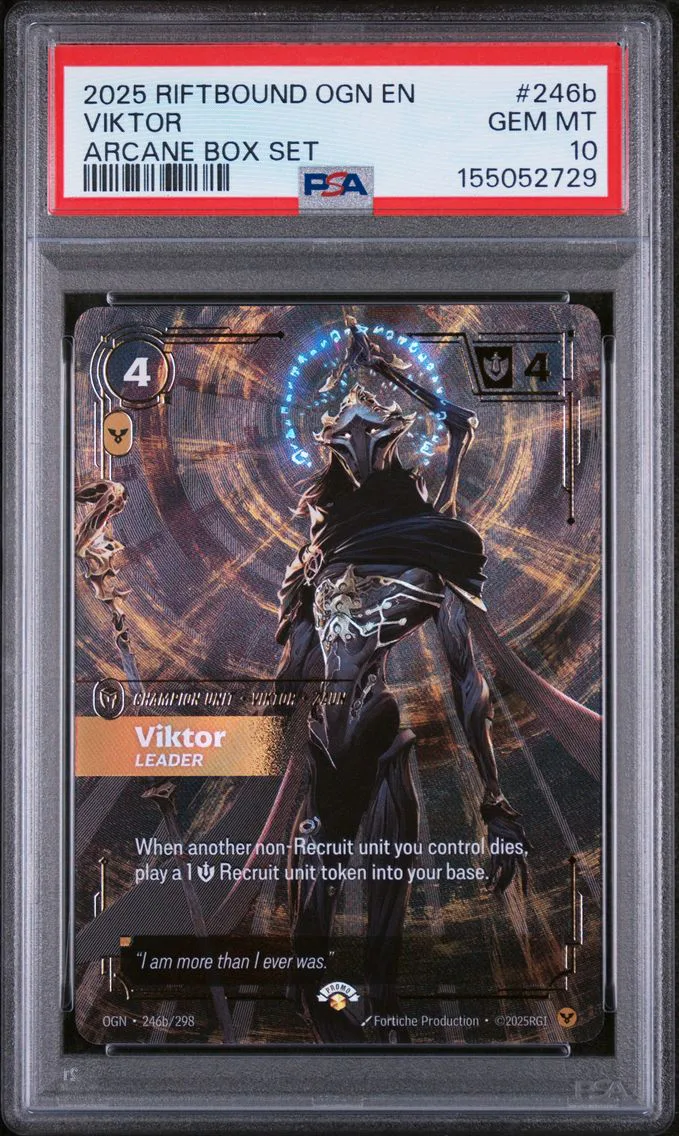 2025 #246b Viktor - Leader PSA 10 Riftbound: League of Legends Ogn-Origins