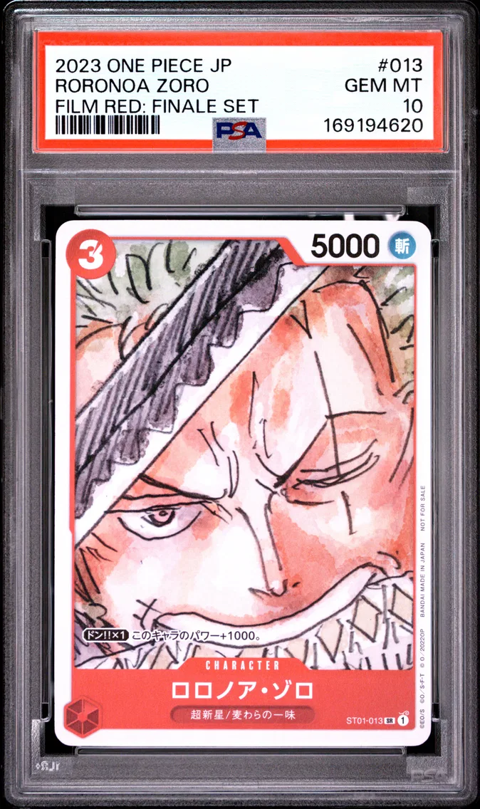 2023 #013 Roronoa Zoro PSA 10 One Piece Japanese Film Red: Finale Set