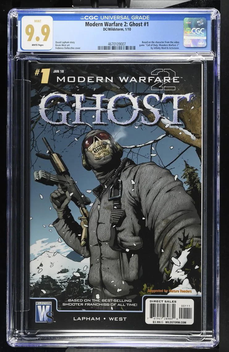2010 #NA 2010 Modern Warfare 2: Ghost #1 CGC 9.9 DC/Wildstorm CGC 9.9