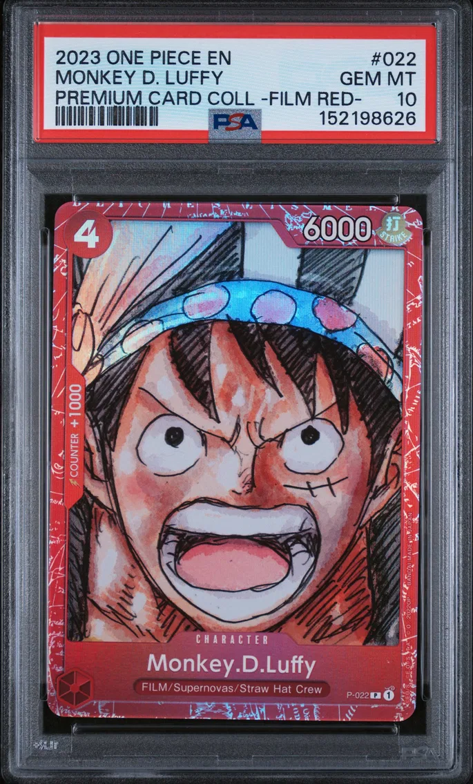 2023 #022 Monkey D. Luffy PSA 10 One Piece Premium Card Collection -One Piece Film Red-