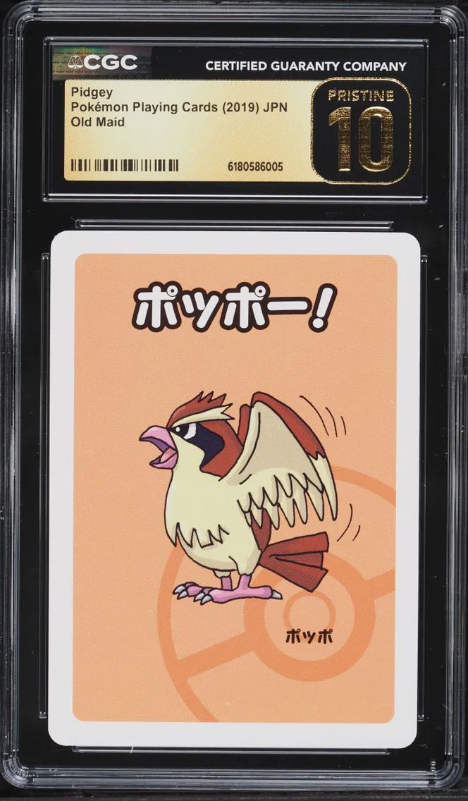 2019 Pokemon Japanese Playing Cards Old Maid Pidgey CGC 10 PRISTINE