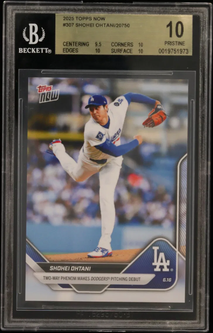 2025 #307 Shohei Ohtani/20750* BGS 10 Topps Now