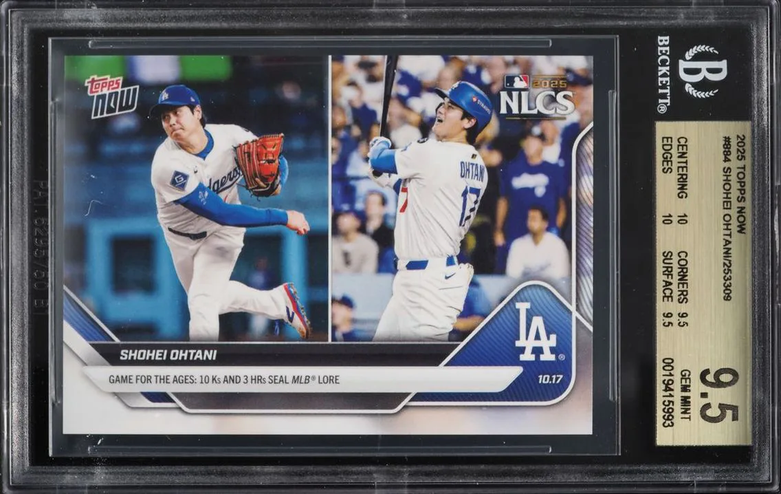 2025 Topps Now Shohei Ohtani #884 BGS 9.5 GEM MINT