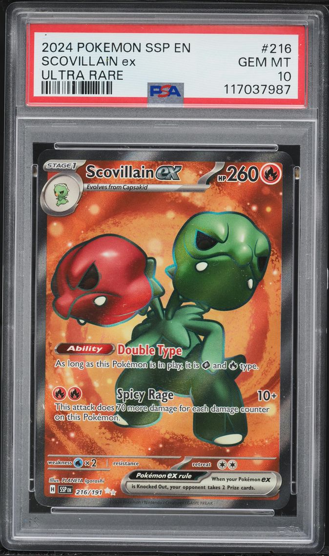 2024 #216 Scovillain EX PSA 10 S