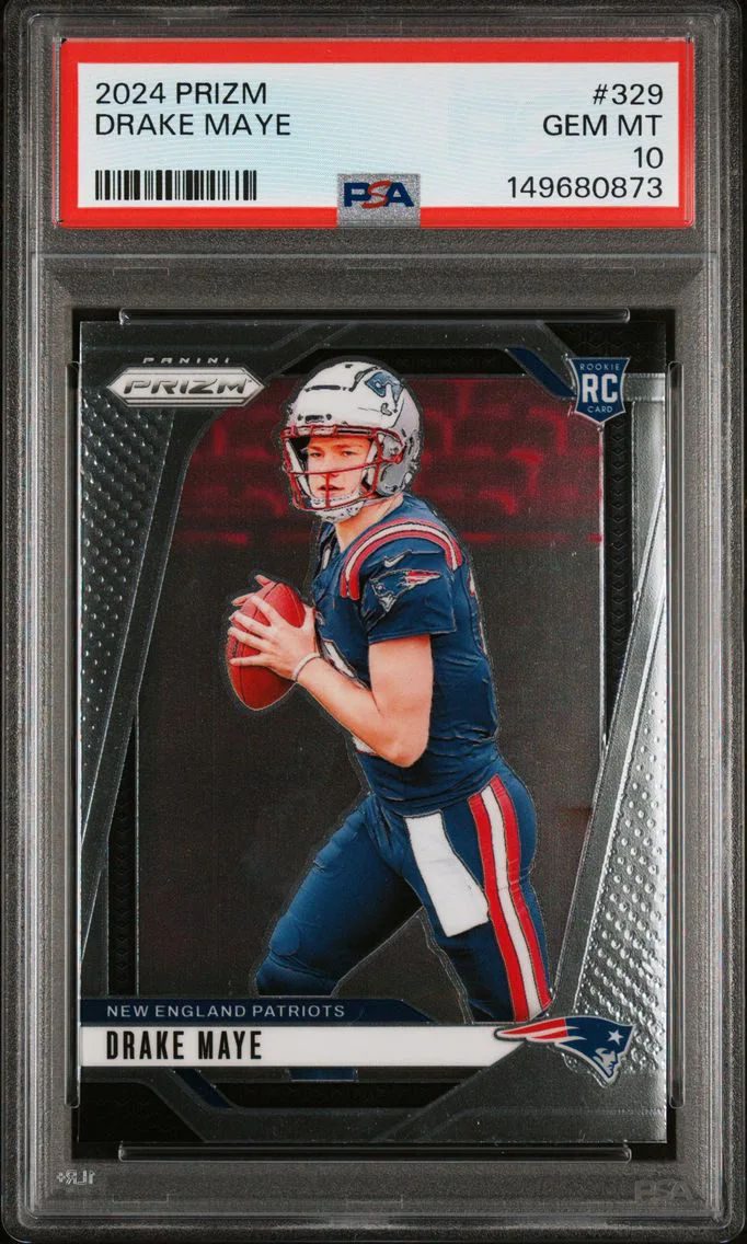 2024 #329 Drake Maye PSA 10 Panini Prizm