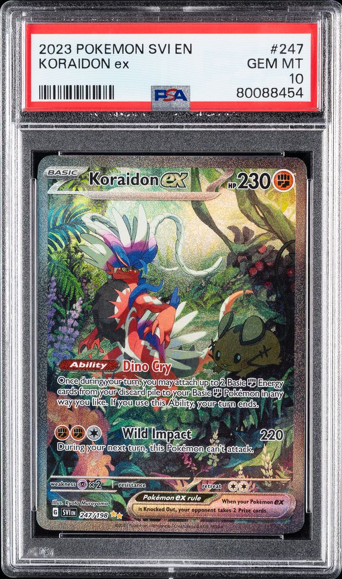 2023 #247 Koraidon EX PSA 10 Svi EN-Scarlet & Violet Pokemon