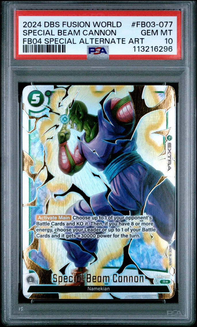 2024 #FB03-077 Special Beam Cannon PSA 10 Dragon Ball Super Card Game Fusion World Ultra Limit