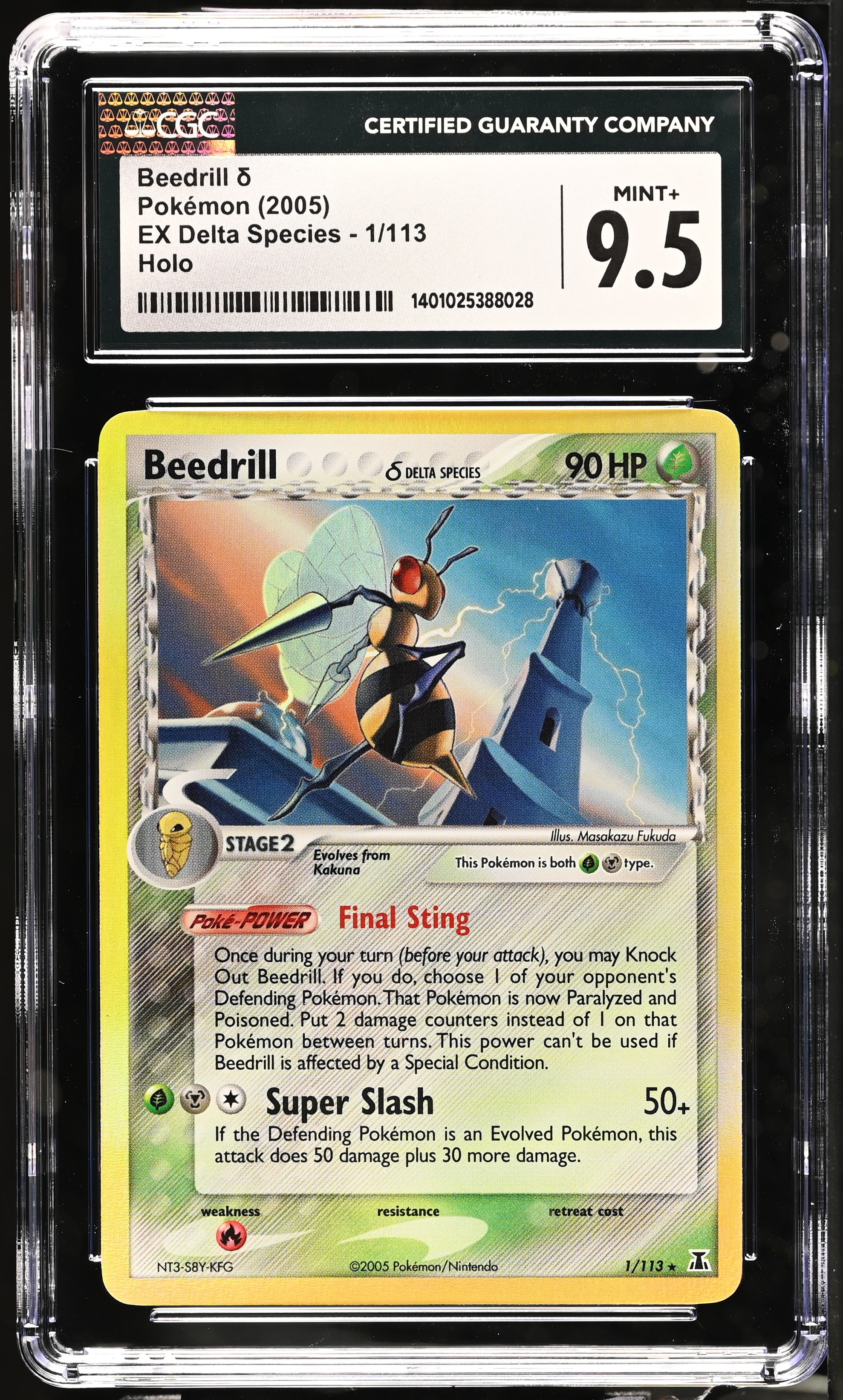 2005 #1 Beedrill � CGC 9.5 Ex Delta Species - English