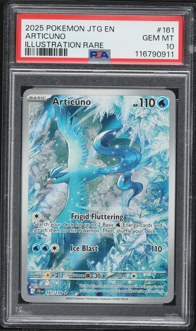 2025 #161 Articuno PSA 10 Jtg EN-Journey Together Pokemon