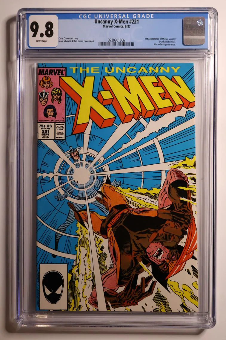 1987 Uncanny X-Men #221 CGC 9.8 Marvel Comics