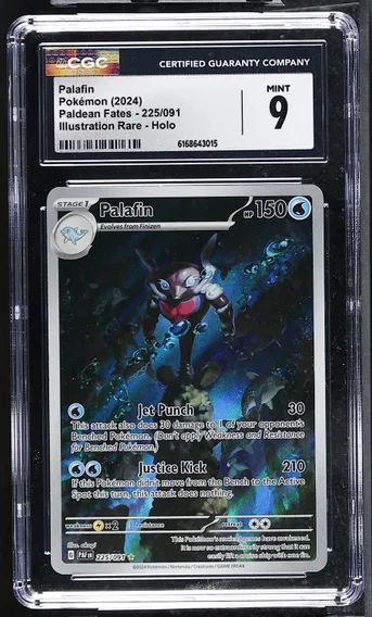 2024 #225 Palafin CGC 9 Paldean Fates - PAF EN - English