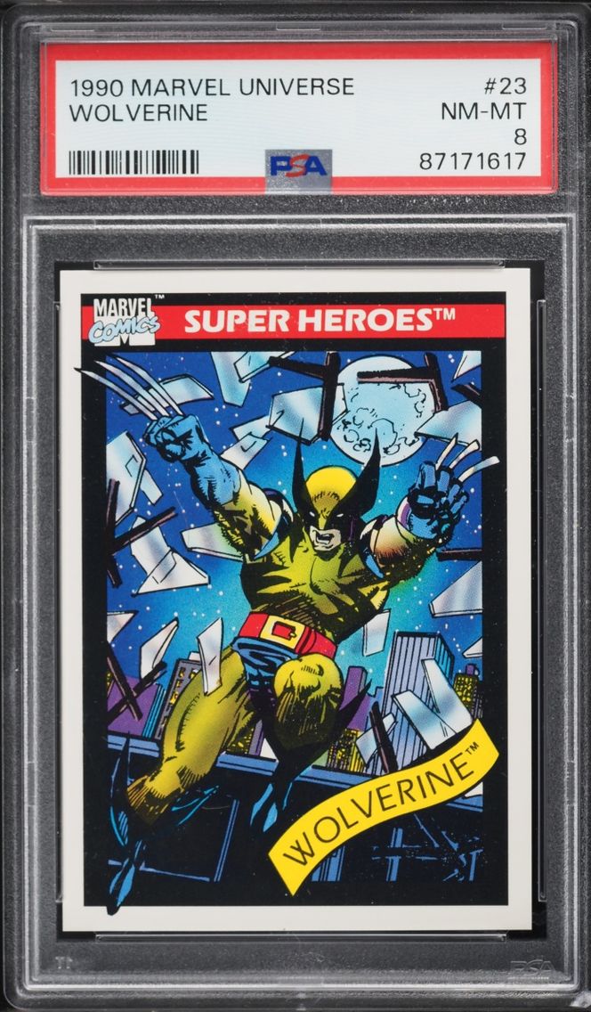1990 #23 Impel Marvel Universe Wolverine NM-MT PSA 8