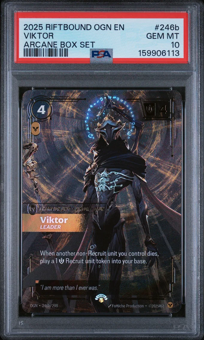 2025 #246b Viktor - Leader PSA 10 Riftbound: League of Legends Ogn-Origins