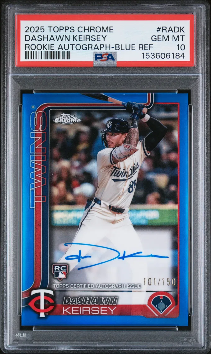 2025 #RADK Dashawn Keirsey PSA 10 Topps Chrome Rookie Autographs