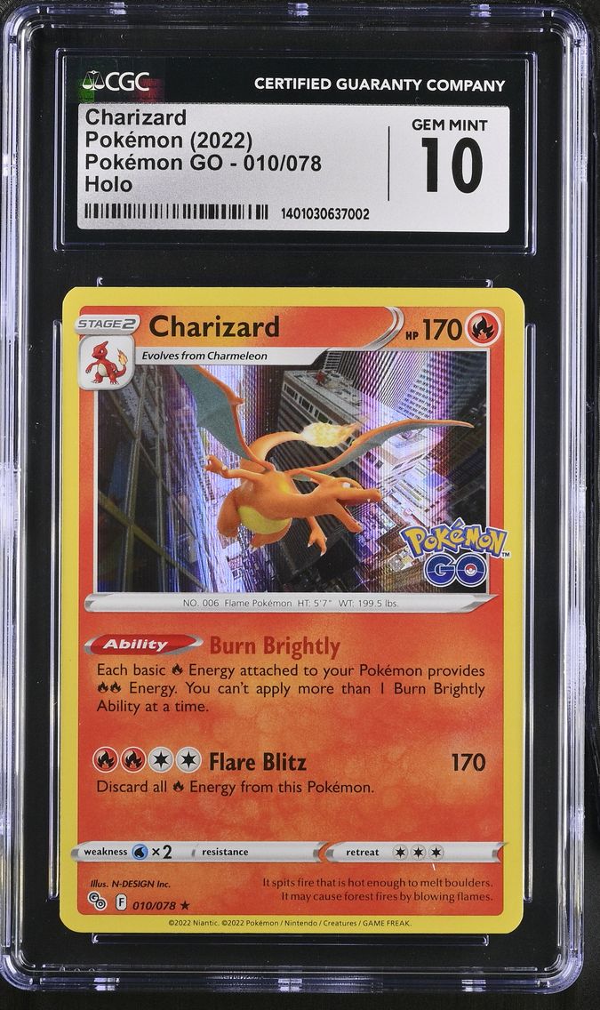 2022 #010 Charizard CGC 10 Pokemon GO - English