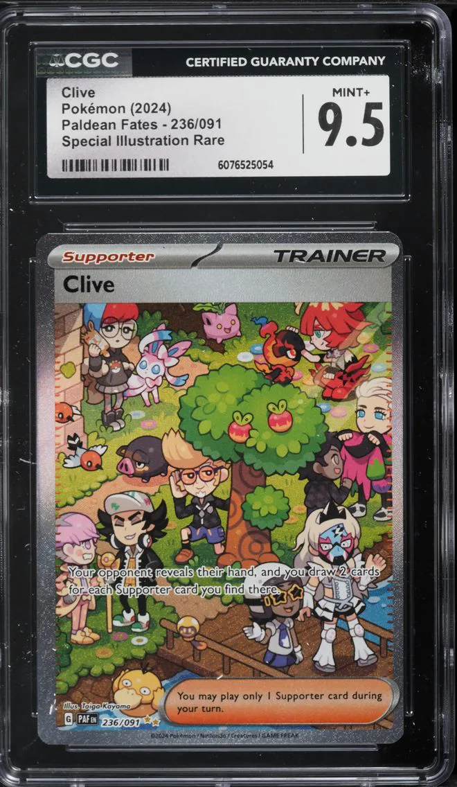 2024 #236 Clive CGC 9.5 Paf EN-Paldean Fates Pokemon